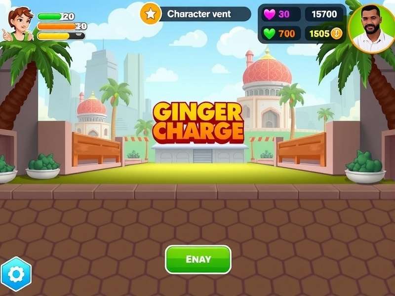 Ginger Charge India Character Selection Screen